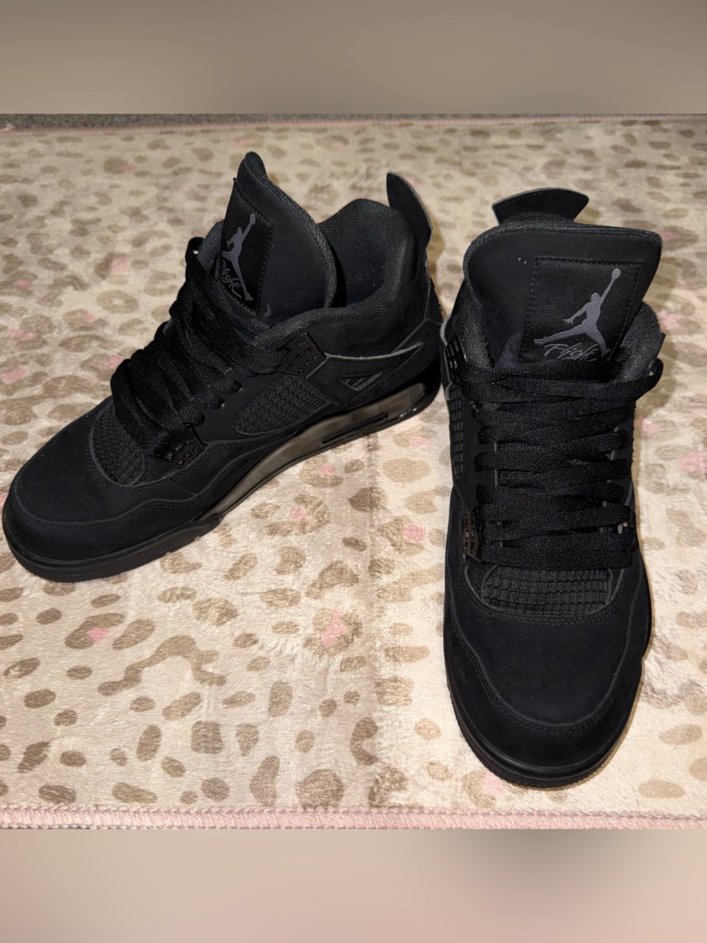 Air Jordan 4 Retro Black Cat 2020 Men’s Size 9.5 CU1110-010 Preowned